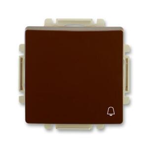 Tlacidlo (1/0) 10A/250V pikt.zv. (SS) hnedá Swing-L (ABB)