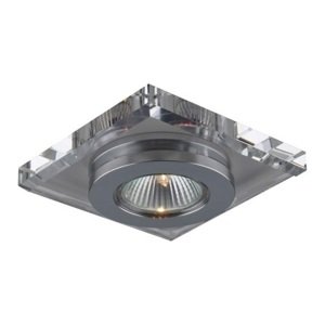 Svietidlo SB006SQ-CH 1xGU10/50W , chrómE/CRYSTAL (luxera)