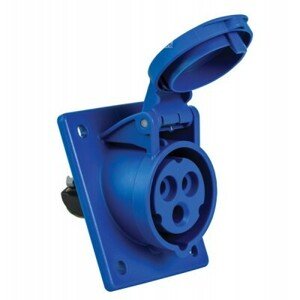 Zásuvka vstavaná 16A/230V/3P šikmá (SS) IP44 IBA-163 (XBS)