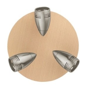 Svietidlo 30268 RONDELL/3 BUCHE/NICKEL-M´MMAGNUM WOOD