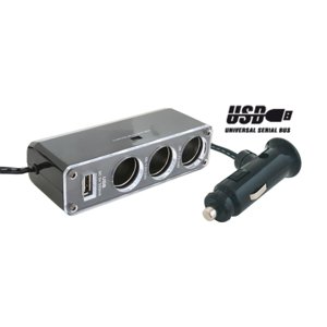 Zásuvka 3x12V rozdeľovacia automobilová (SOMOGYI)