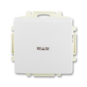 Spínac 2-pólový (2Ss) 10AX/250V (SS) biela Swing-L (ABB)