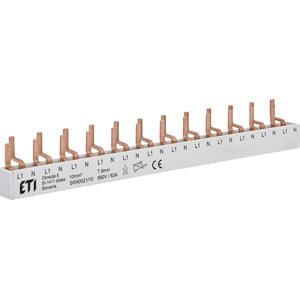 Prepojovacia lišta (hrebeň) 1-pólová 21cm 12M 10mm2 Tvar:I PCH SKN0021/10 (ETI)