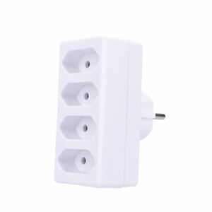 Rozbočka 4x230V 2,5A biela (SOLIGHT)