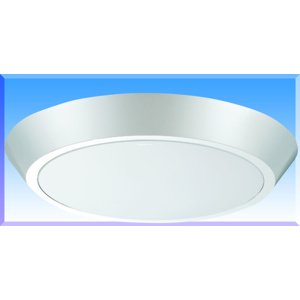 Svietidlo EVA 586/4000 prisad. guľ. int.,plas. biele tien. s rámom vo farbe AL (OPPLE&F)