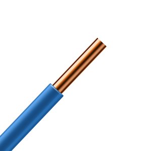 Kábel CY 6 = H07V-U tm.modrý