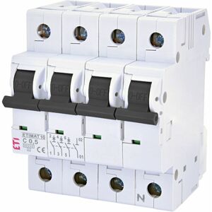 Istič 3-pólový+N C/0,5A 10kA Rada:ETIMAT-COLOUR (ETI)