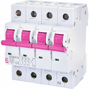 Istič 3-pólový+N C/2A 10kA Rada:ETIMAT-COLOUR (ETI)
