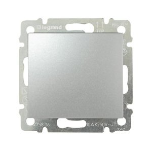 Prepínač striedavý (6) 10AX/250V hliník Valena (Legrand)