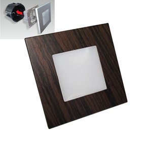 Svietidlo orientačné nástenné LED 1W 4000K IP20 tmavé drevo 60lm STEP LIGHT (EMITHOR)
