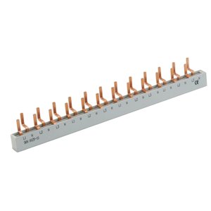 Prepojovacia lišta (hrebeň) 1-pólová 21cm 12M 10mm2 Tvar:I PCH SKN0032/10 (ETI)