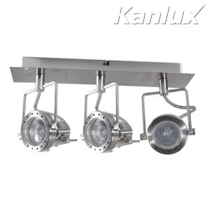 Svietidlo GU10 3x50W, IP20, chróm satén., BO-3, 418x100x165, SONDA EL-3J (Kanlux)