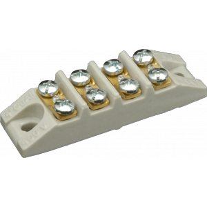 Svorkovnica prístrojová 4mm2, 4-pól. (20A/400V) keramická - 6313-14 MP (SEZ DK)