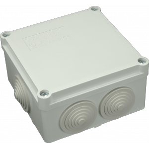 Škatuľa inštalačná S-BOX 106 SK 100x50x100mm (400V) s vývodkami sivá IP55 (SEZ DK)