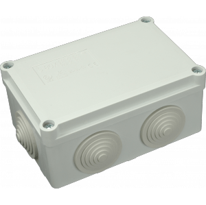 Škatuľa inštalačná S-BOX 206 SK 120x50x80mm (400V) s vývodkami sivá IP55 (SEZ DK)