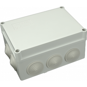 Škatuľa inštalačná S-BOX 306 SK 150x70x110mm (400V) s vývodkami sivá IP55 (SEZ DK)