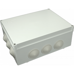 Škatuľa inštalačná S-BOX 506 SK 240x90x190mm (400V) s vývodkami sivá IP55 (SEZ DK)