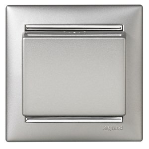 Spínač kartový 10A/250V 1NO časovač 30s. hliník Valena (Legrand)