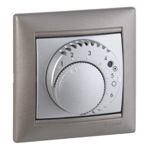 Termostat podlahový 16A/250V otoč. (SS) snímač biela Valena (Legrand)