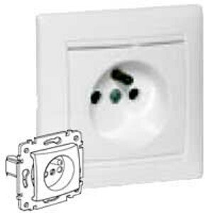 Zásuvka 2P+T/16A/250V clonky biela Valena (Legrand)