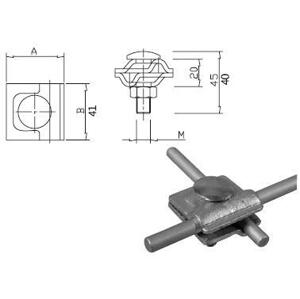 Svorka univerzálna  D=8-10mm, Fe-Zn (SUB) (ZIN)