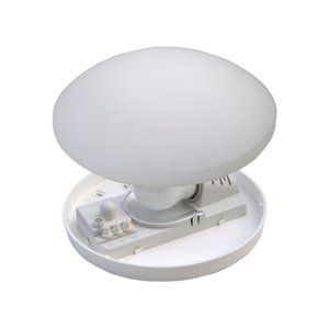 Svietidlo E27 1x60W, IP44, 360°, HF, Fe-opál, STR-RD, O 280x100mm, MIRIAM 2 (OPPLE)