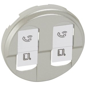 Kryt zásuvky dát. 2xRJ45 titán Céliane (Legrand)