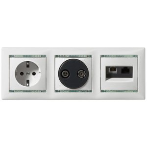 Zásuvka tel/dát. RJ11/RJ45 (LCS) béžová Valena (Legrand)