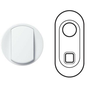 Kryt zásuvky dát. 1xRJ45 s patch káblom biela Céliane (Legrand)