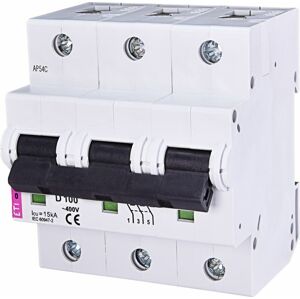 Istič 3-pólový D/100A 15kA Rada:ETIMAT10 (ETI)