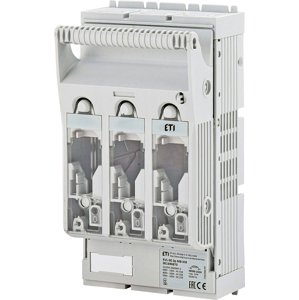 Poistkový odpínač radový KVL-00 3p M8-M8 pre poistky NH00 s montážou na panel (ETI)