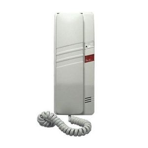 Audio telefón s 1 tlač. protistanice zv.elektron. biela/hnedá 4+n DT93 (TESLA Stropkov)