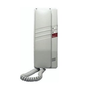 Audio telefón s 2 tlač. protistanice zv.elektron. biela/hnedá 4+n DT93 (TESLA Stropkov)