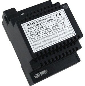 Zdroj 12VDC/1,2A, 24VDC/0,6A IP20 DIN 2-BUS impulzný (TESLA Stropkov)
