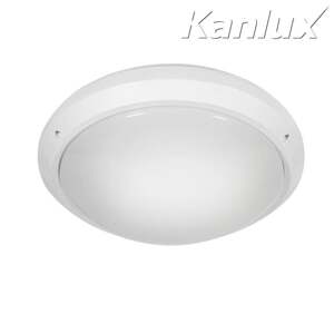 Svietidlo E27 60W, IP54, PC-biela, STR-RD, O304x100, MARC DL-60 (Kanlux)