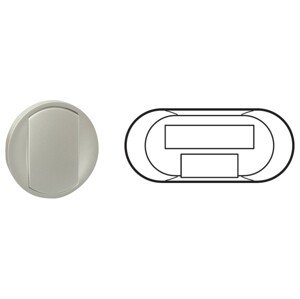 Kryt pre switch Ethernet 10/100 base T titán Céliane (Legrand)