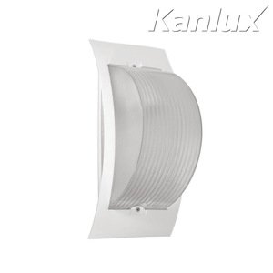 Svietidlo E27 60W, IP54, biela, VS-F, 320x137x104, TURK DL-60 (Kanlux)