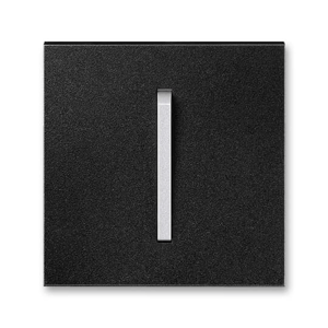 Kryt spínaca/tlacidla 1diel. sign. onyx/titán Neo Tech (ABB)