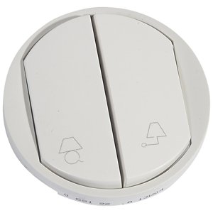 Kryt spínača/tlačidla 2diel. pikt.lampa biela Céliane (Legrand)