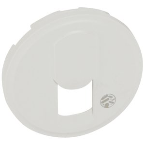 Kryt zásuvky tel/dát. 1xRJ11/RJ45 antibakt. biela Céliane (Legrand)