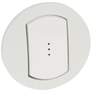 Kryt spínača/tlačidla 1diel. sign. IP44 biela Céliane (Legrand)