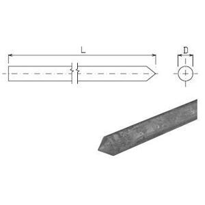 Tyč uzemňovacia L=2000mm, Fe-Zn (ZT2) (ZIN)