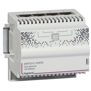 Switch Ethernet 10/100 Mbit/s 4M (9V) Céliane/Valena (Legrand)