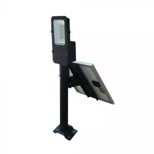 Pouličné LED svietidlo solárne 50W, 6000K, 4000lm, čierne VT-ST200 (V-TAC)