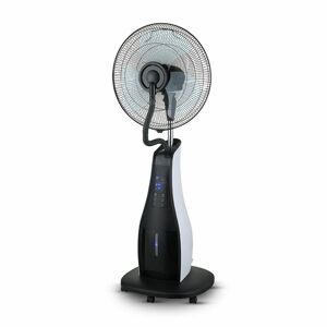Stojanový venitlátor s parou a ovládačom 40cm, 3-rýchlosti, 80W, čierny VT-8217-3 (V-TAC)