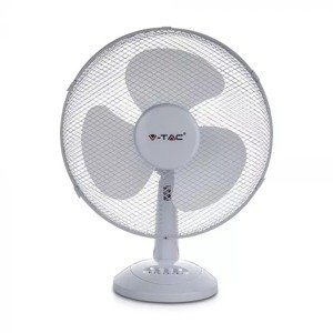 Stolný ventilátor 30cm, 3-rýchlosti, 40W, biely VT-4012-3 (V-TAC)