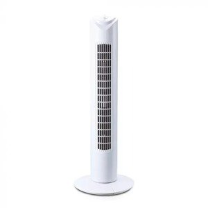 Vežový stojanový ventilátor s časovačom 80cm, 3-rýchlosti, 45W, biely VT-4538 (V-TAC)