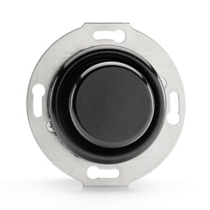 Retro univerzálny stmievač pre LED 3-80W, 7-200W/VA, čierny bakelit (THPG)