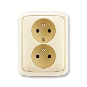 Dvojzásuvka 2P+T/16A/250V (SS) slon.kost Tango (ABB)