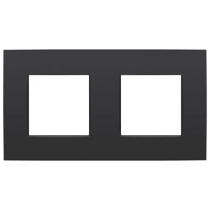 Rámček 2-násobný matt black (NIKO)